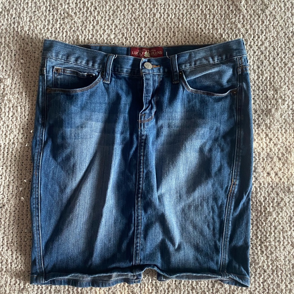 Lucky Brand Jean Skirt Size 10